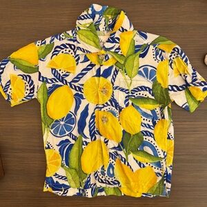 COPY - Kenny Flowers lemon button down shirt 6M